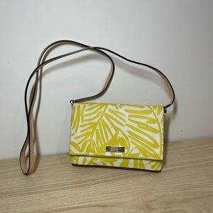Kate Spade small crossbody - lemon and beige coloured